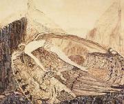 Vasily Surikov The Fallen Demon,on the death of Mikhail Vrubel (mk19) Sweden oil painting artist